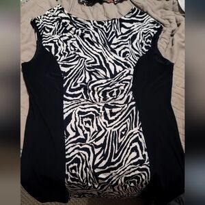 Flattering Zebra Dress
